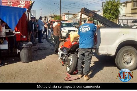 Motociclista Se Impacta Con Camioneta