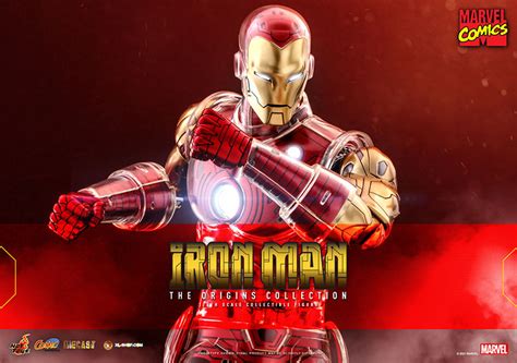 Hot Toys CMS07D37 Marvel Comics 1 6th Scale Iron Man Collectible Figure The Origins