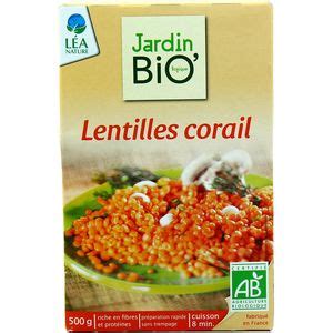 Livraison à domicile Jardin Bio Etic Lentilles corail bio 500g