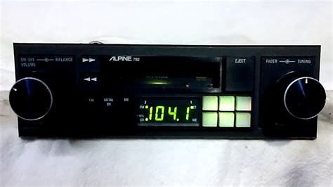 Vintage Alpine 7162 Amfm Cassette Car Stereo 3 Youtube