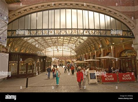 Royal Windsor train station entrance glass covered foyer UK Stock Photo ...