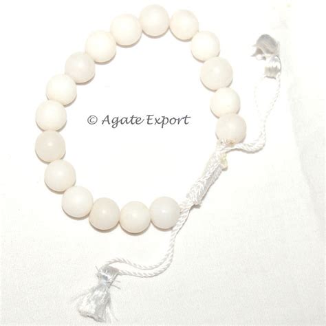 White Agate Bracelets Gemstone Bracelet