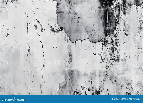 Abstract Grey Concrete Wall Texture With Cracks Stock Illustration