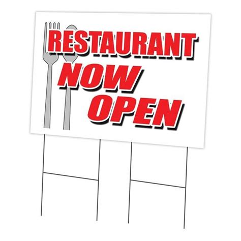 Signmission C 2436 Ds Restaurant Now Open 24 X 36 In Restaurant Now