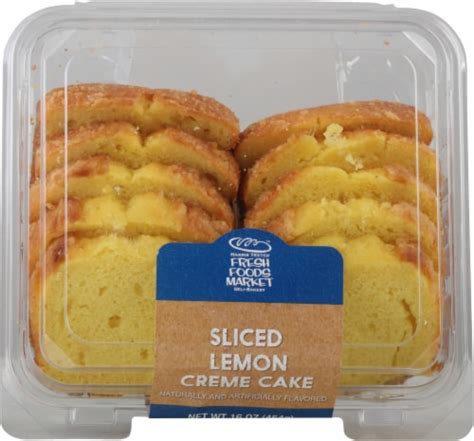 Fresh Foods Market Bakery Sliced Lemon Crème Sliced Cake 16 Oz