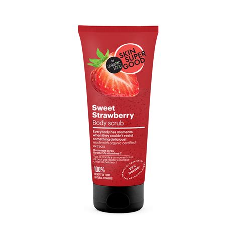 Sweet Strawberry Body Scrub Organic Shop