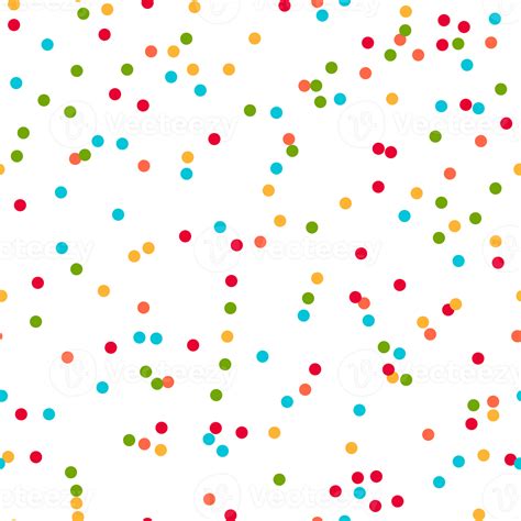 Sprinkles Seamless Pattern Colorful Sprinkles On Solid Background