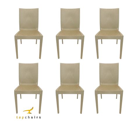 Cadeira Rattan Nude Kit Unidades Top Chairs