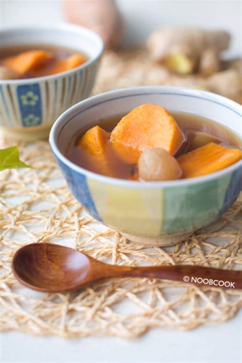 Sweet Potato And Ginger Soup Recipe Chinese Desserts Noob Cook