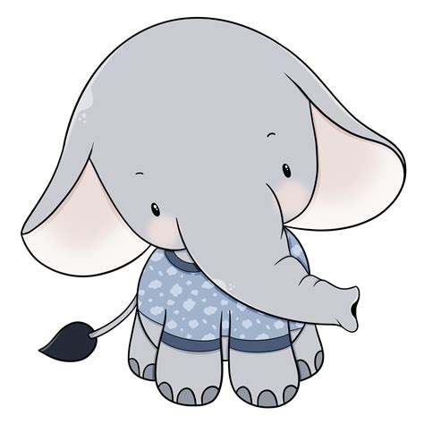 Free S T Elefant Tecknad Design Karakt R Png With Transparent