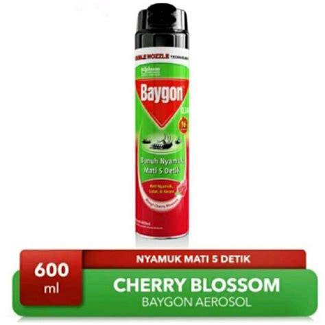 Jual Baygon Semprot Cherry Blossom 600 Ml Shopee Indonesia