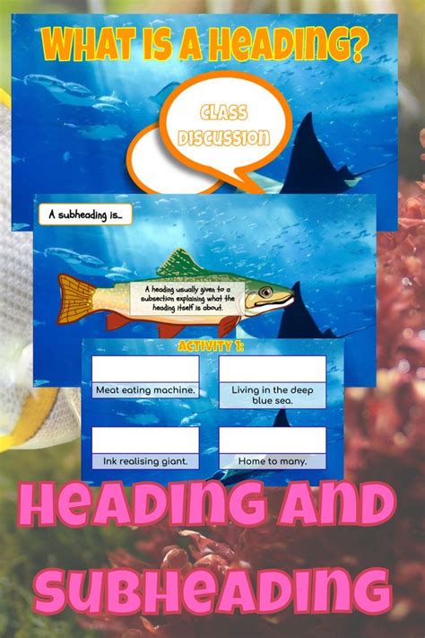 A Fish Is Swimming In The Water With Text Reading What Is A Heading