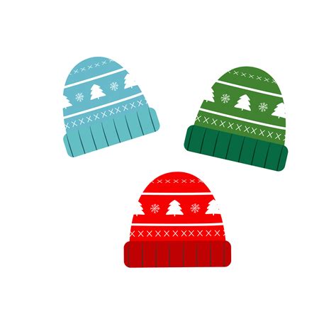 Set of three winter hat 17206608 PNG