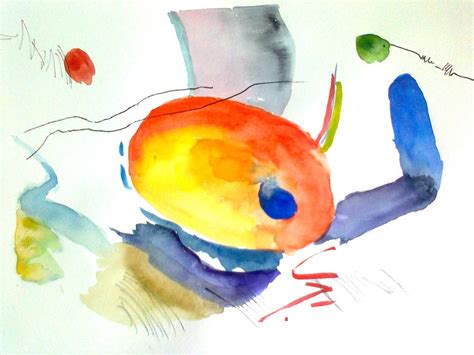 Pseudo Kandinsky Aquarell X In Pfeffingen Bl Werner