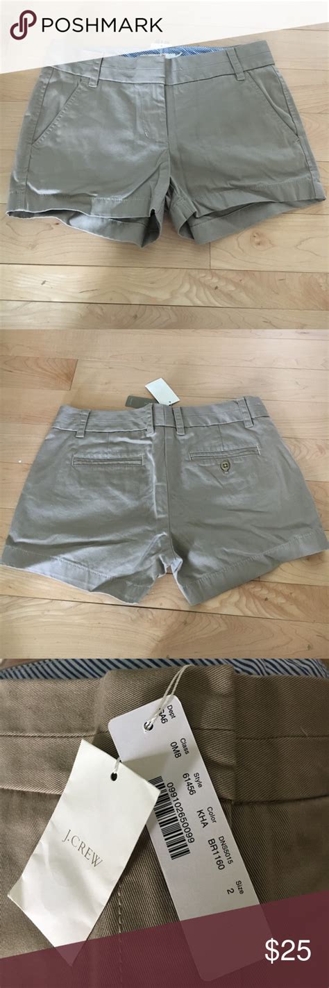 J Crew Chino Shorts Khaki Tan Color Sz 2 Chino Shorts Khaki Chino