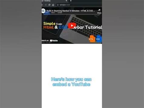 Embed A Youtube Video With Full Controls Using Html Iframe - YouTube