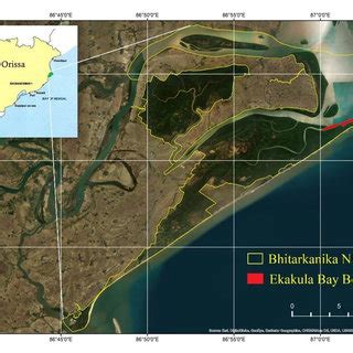 The Google Earth map of Bhitarkanika National Park showing the sampling... | Download Scientific ...