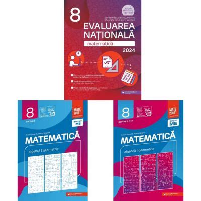 Pachet Matematica Evaluarea Nationala Si Consolidare Partea Si