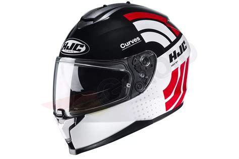 Kask Motocyklowy Integralny Hjc C Curves White Black Red S C Cur