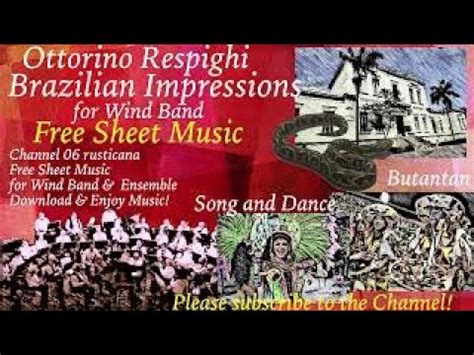 Respighi Brazilian Impressions Wind Band Ver Free Sheet Music Dl Youtube