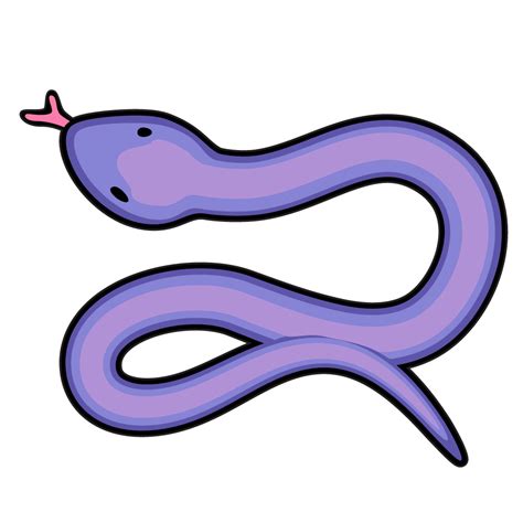 Purple Snake Clipart