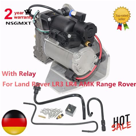 Air Suspension Compressor Fits For Land Rover LR3 LR4 AMK Range Rover ...