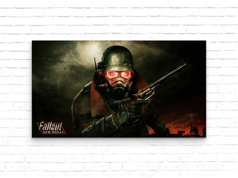 Fallout New Vegas Video Game Poster Gamer Art Print Wall Etsy