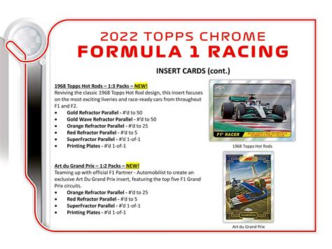 2022 Topps Formula 1 Chrome Racing Cards