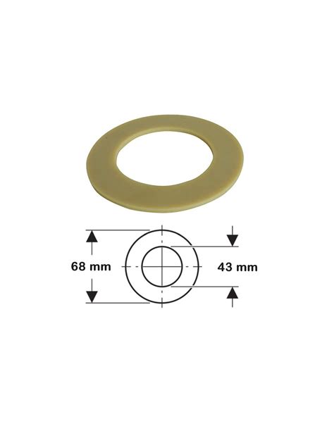 Joint de soupape 68 x 43 x 1 5 mm pour mécanisme wc PORCHER