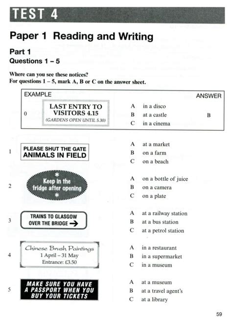 Practica Del Ket Reading Comprehension Worksheets English Exercises