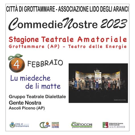 COMMEDIE NOSTRE 2023 Città di Grottammare