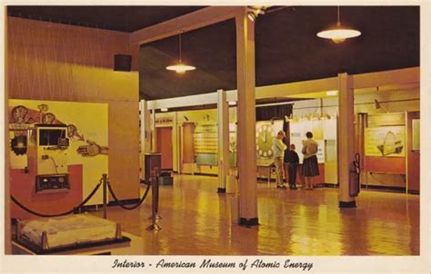 C1960 Interior American Museum Of Atomic Energy Oak Ridge Tn Unposted £3 80 Picclick Uk