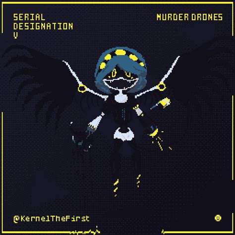 Serial Designation V Pixel Art By Me Rmurderdrones