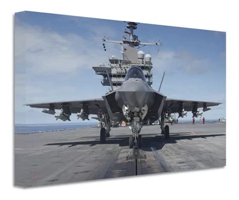 Cuadro Avión Caza Top Gun Canvas Grueso Cjt4 140x90cm Envío gratis