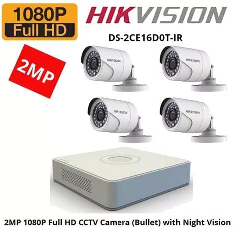 Kit Dvr Hikvision Ds Hqhi K Ch Bullet Tb Cuotas Sin Inter S