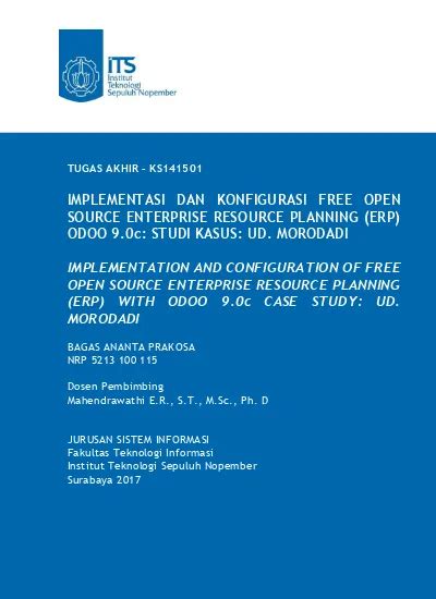 Implementasi Dan Konfigurasi Free Open Source Enterprise Resource