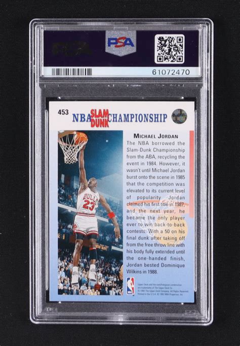 Michael Jordan Upper Deck B Slam Dunk Champ In And