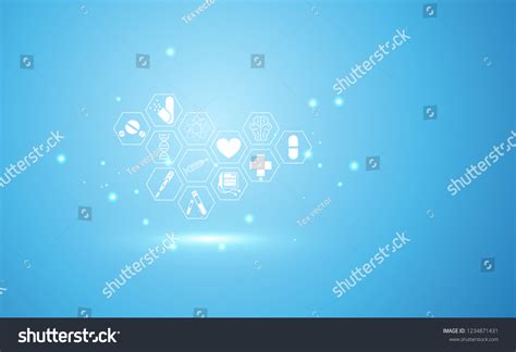 Abstract Health Medical Science Healthcare Icon Stock Vector Royalty