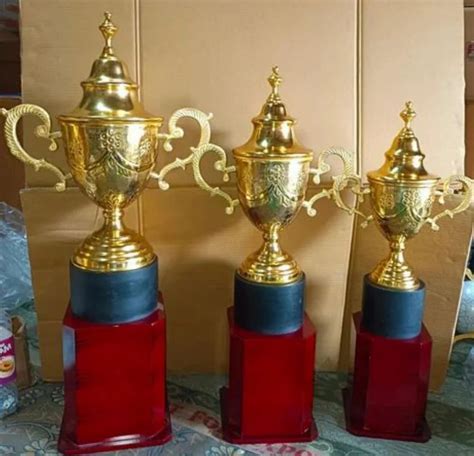 Aluminium Size Inch Golden Award Trophy Cup Set At Rs Set In