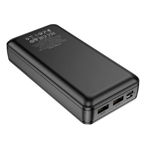Hoco 20000 mAh Dual Output Power Bank, Black, DB22A Online at Best ...