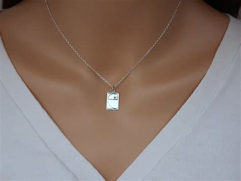 Sterling Silver Golden Ratio Charm Or Necklace Fibonacci Etsy