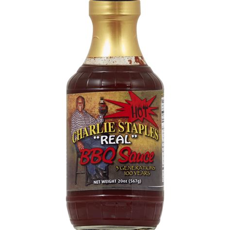 Charlie Staples Bbq Sauce Real Hot Oz Delivery Or Pickup Near Me