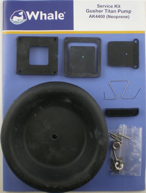 WHALE GUSHER TITAN PUMP SERVICE KIT WATER NEOPRENE AK4400 NEW