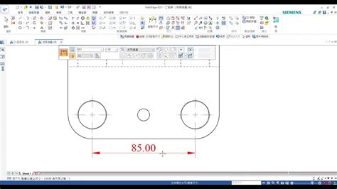 Solid Edge工程圖如何標註尺寸於中心線上而非孔的輪廓線 Youtube