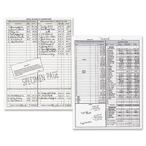 Dome Dome Simplified Monthly Bookkeeping Record 1 Ea