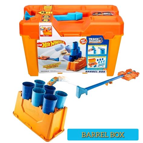 Jual Hotwheels Hot Wheels Track Set Builder Barrel Box Gcf Shopee Indonesia