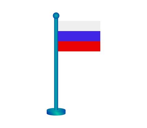 Premium Vector Russian Flag