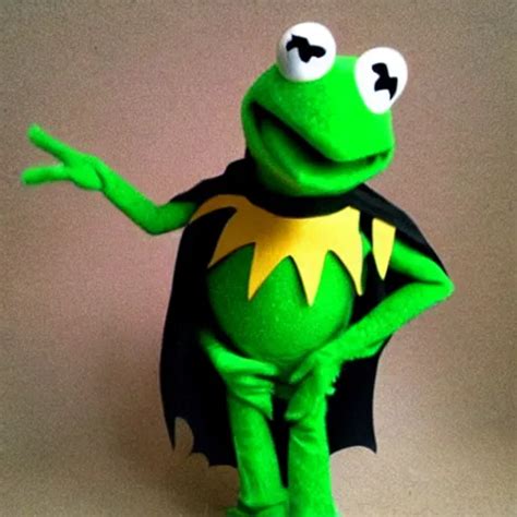 Kermit The Frog Dressed As Batman Stable Diffusion Openart