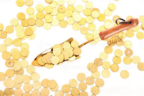 Golden coins concept 15894774 Stock Photo at Vecteezy