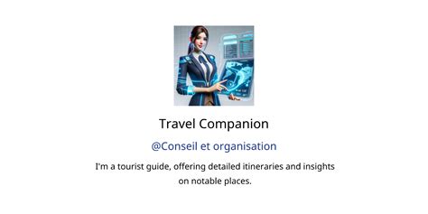 Travel Companion Gpts Features And Functions Examples And Prompts